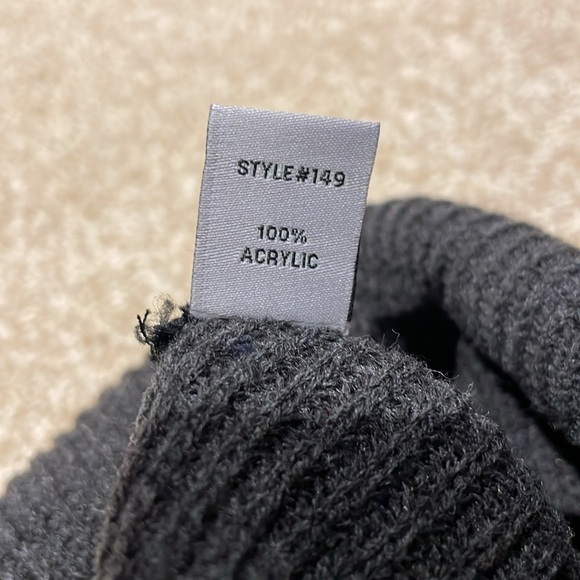 Unisex Dark Charcoal Gray Mcmenamins Brewery Leather Patch Logo Beanie - Picture 6 of 7